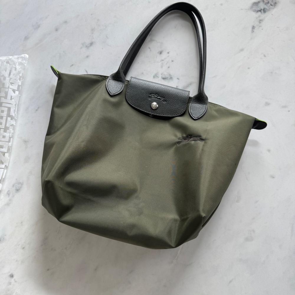 Longchamp Le Pliage Green Tote Bag